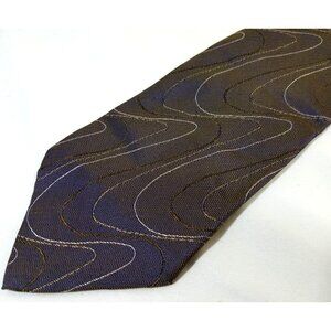 Emilio Romano Mens Necktie Gray Silver All Silk Handmade Made in Italy 58" X  4"
